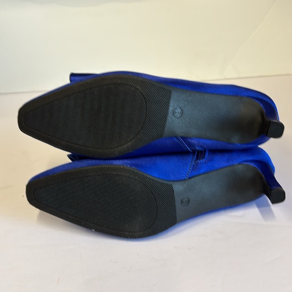Est. 1946 Blue Bow Pointed Dressy Ankle Boots - Picture 12 of 14
